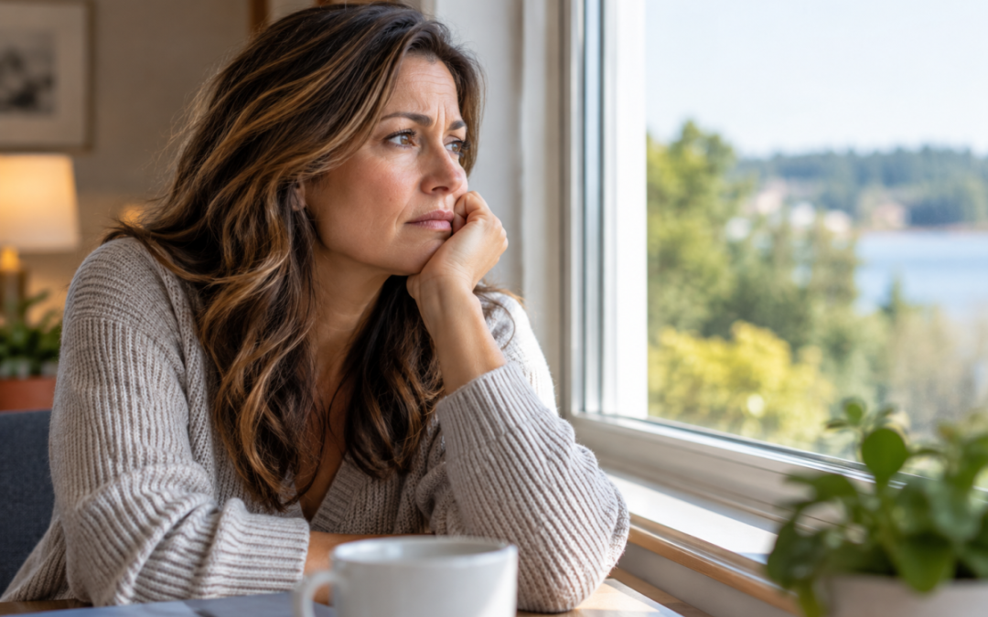 Pensive Woman by the Window